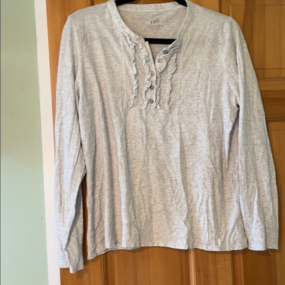 J. Jill Heathered Button-Up